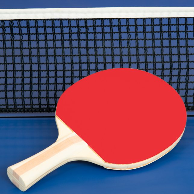 Solid Red Background  Ping Pong Paddle (Insitu)