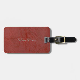 Solid Red Luggage Tag