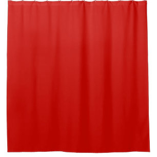 Solid Red Shower Curtain