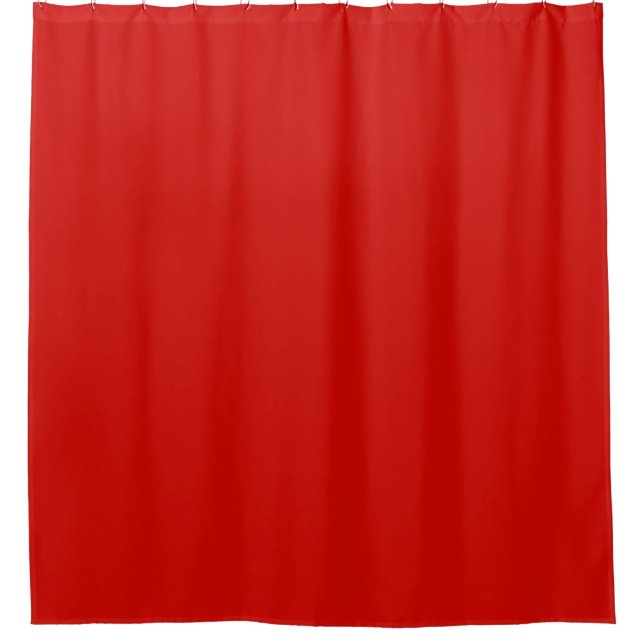 Solid Red Shower Curtain (Front)