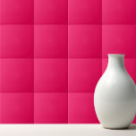 Solid reddish bright hot pink tile<br><div class="desc">Solid color reddish bright hot pink design.</div>