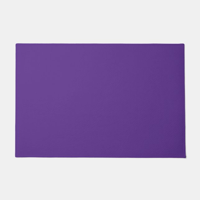 Solid rich purple violet doormat (Front)