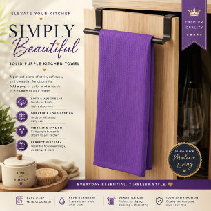 Solid Royal Blue Kitchen Towel