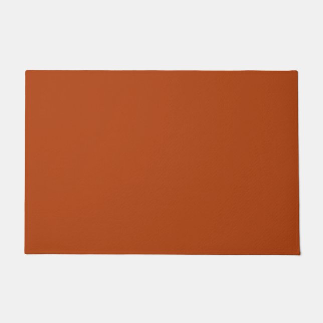 Solid rust brown doormat (Front)