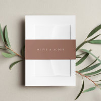 Solid Rust + Classic Lettering Wedding