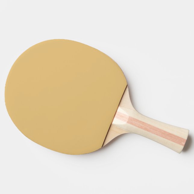 Solid sand brown ping pong paddle (Side)
