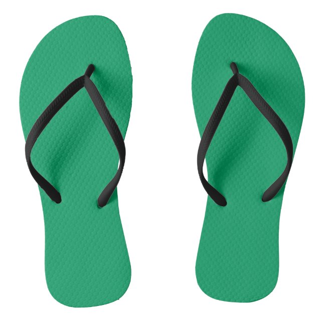 Solid Shamrock Green Jandals (Footbed)