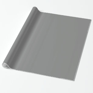Solid Silver Grey Block Colour Wrapping Paper