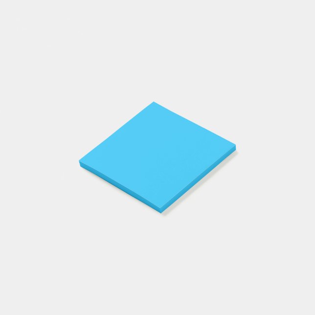 Solid Sky Blue Colour Post-it Notes (Angled)