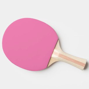 Solid soft barbie pink ping pong paddle