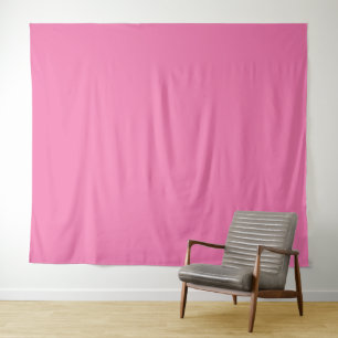 Solid soft barbie pink tapestry