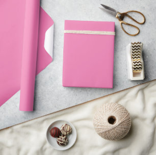 Solid soft barbie pink wrapping paper