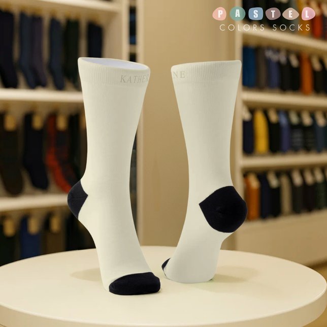 Solid Soft Light Pastel Beige Cream Yellow Colour  Socks (Solid Soft Light Pastel Beige Cream Yellow Color Socks
)