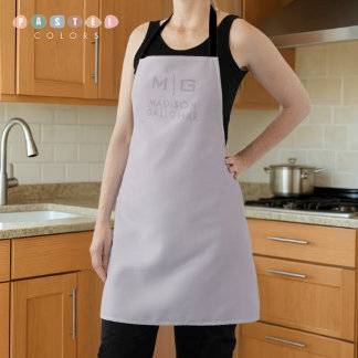 Solid Soft Light Pastel Lavender Purple Colour Apron