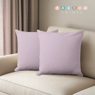 Solid Soft Light Pastel Lavender Purple Colour Cushion