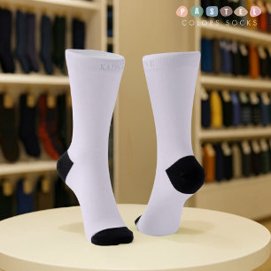 Solid Soft Light Pastel Lavender Purple Colour Socks