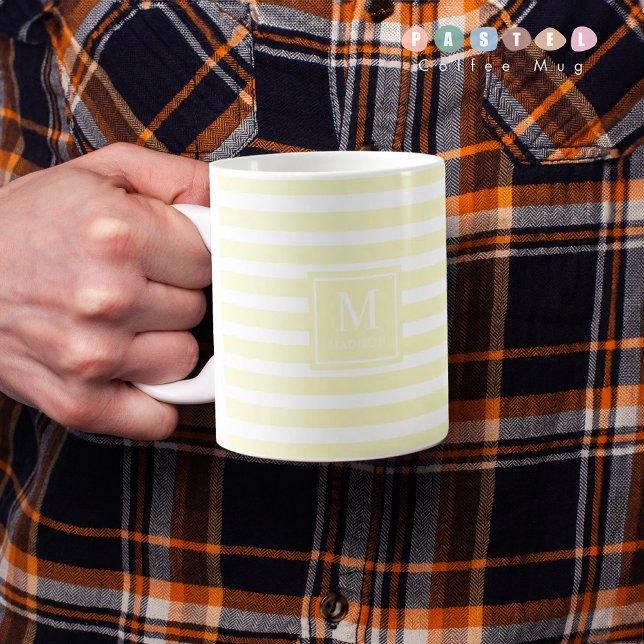Solid Soft Light Pastel Lemon Yellow Colour Mug (Solid Soft Light Pastel Lemon Yellow Color Mug
)