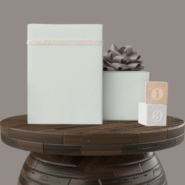 Solid Soft Light Pastel Mint Mist Green Colour Wrapping Paper (Solid Soft Light Pastel Mint Mist Green Color Gift Wrapping Paper)