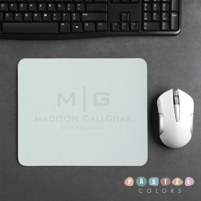 Solid Soft Light Pastel Sage Moss Green Colour Mouse Pad (Solid Soft Light Pastel Sage Moss Green Color Mouse Pad
)