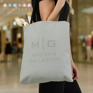Solid Soft Light Pastel Sage Moss Green Colour Tote Bag