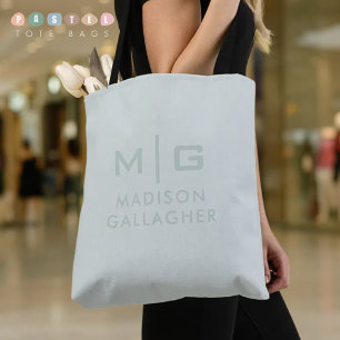 Solid Soft Light Pastel Sage Moss Green Colour Tote Bag