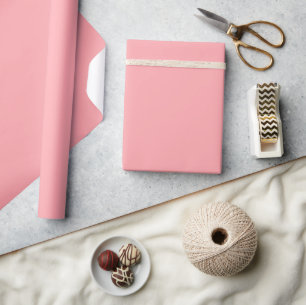 Solid soft pink wrapping paper