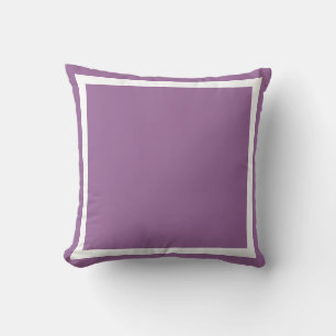 Solid Soft powder Purple Bright plain pillow