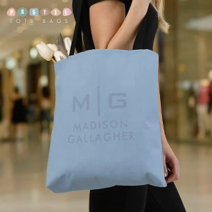 Solid Soft Sky Light Pastel Baby Blue Color Tote Bag