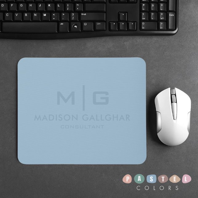 Solid Soft Sky Light Pastel Baby Blue Colour Mouse Pad (Solid Soft Sky Light Pastel Baby Blue Color Mouse Pad
)
