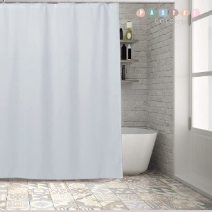 Solid Soft Sky Light Pastel Baby Blue Colour Shower Curtain