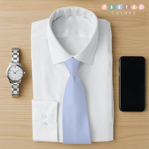 Solid Soft Sky Light Pastel Baby Blue Colour  Tie