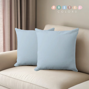 Solid Soft Sky Light Pastel Baby Powder Blue Colou Cushion