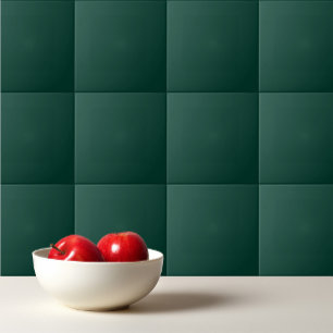Solid spruce dark green tile