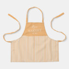 Solid Stripes Editable Colour Custom Kid Apron