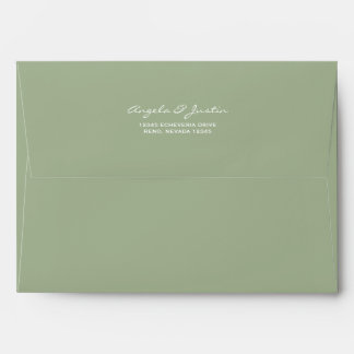 Solid Succulent Sage Green Envelopes