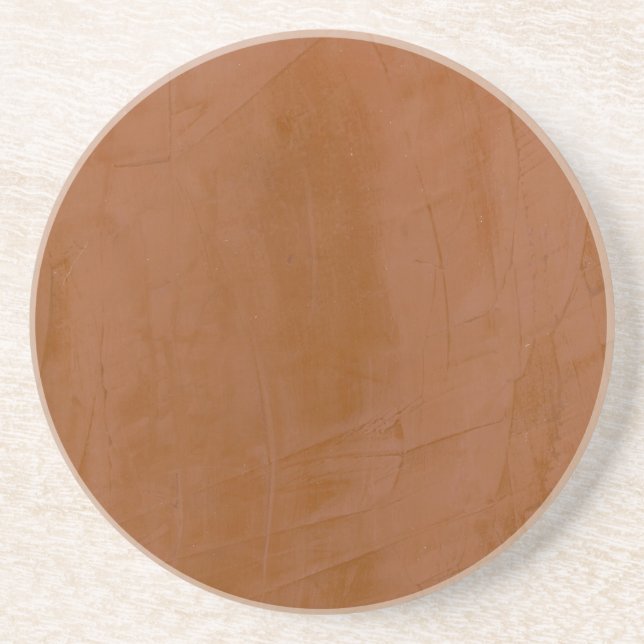 Solid Tangerine Coaster (Front)