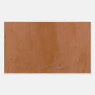 Solid Tangerine Rectangular Sticker