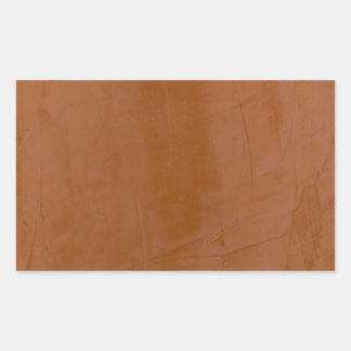 Solid Tangerine Rectangular Sticker