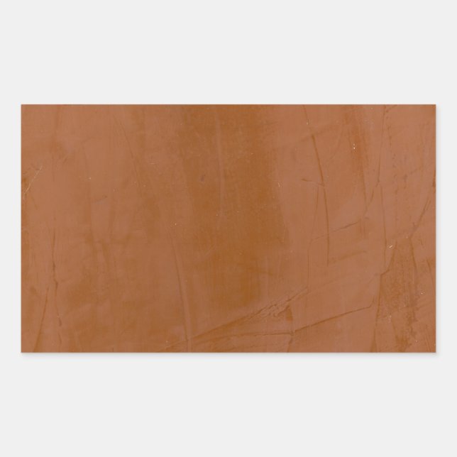 Solid Tangerine Rectangular Sticker (Front)
