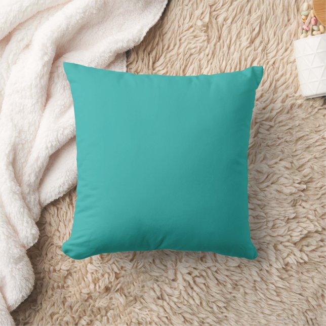 Solid Teal Colour Cushion (Blanket)