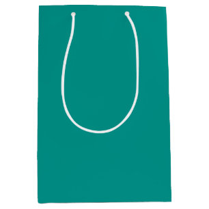 Solid Teal Green Medium Gift Bag