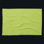 Solid Tender Shoots Green Kitchen Towel<br><div class="desc">Solid Tender Shoots Green one colour design. Plain single colour kitchen towel. To add your own design, text or initials if required use the "Customise It" tab. These kitchen towels / tea towels are perfect for drying dishes and glassware, general kitchen use or simply as a stylish decorative touch for...</div>