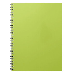 Solid Tender Shoots Green Notepad Spiral Notebook