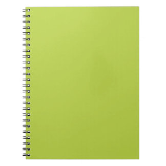 Solid Tender Shoots Green Notepad Spiral Notebook