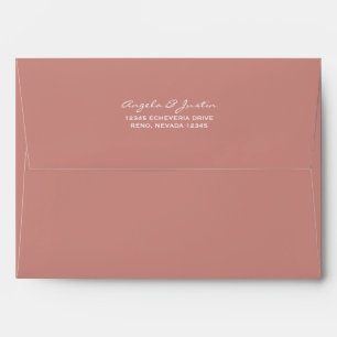 Solid Terra Cotta Orange Envelope