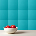Solid turquoise blue ocean tile<br><div class="desc">Solid turquoise ocean blue design.</div>