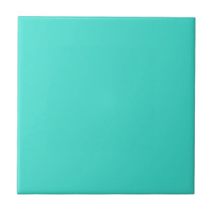 Solid Turquoise Blue Tile