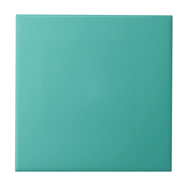 Solid Turquoise Tile (Front)