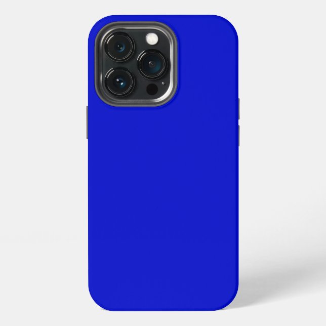 Solid ultramarine bright blue iPhone case (Back)