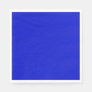 Solid ultramarine bright blue napkin